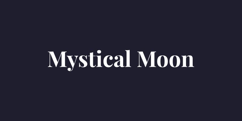 An elegant illustration of a crescent moon against a mystical starry night sky.